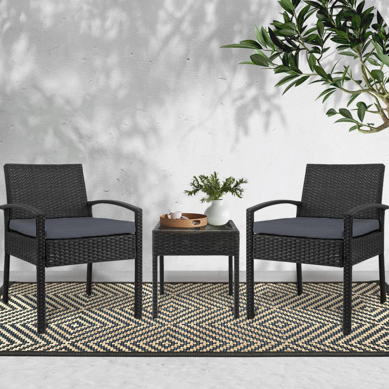 Bostin Life 3-Piece Outdoor Set - Black Dropshipzone