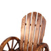 Bostin Life Wagon Wheels Rocking Chair - Brown Dropshipzone