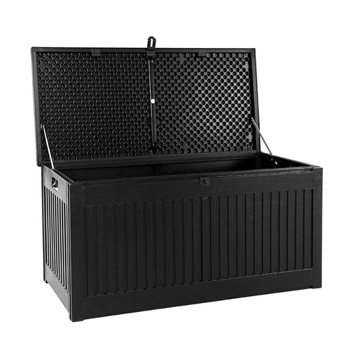 Bostin Life Gardeon Outdoor Storage Box Container Garden Toy Indoor Tool Chest Sheds 270L Black