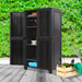 Bostin Life Outdoor Lockable Storage Cabinet For Sheds Garage - Black Home & Garden > Garages