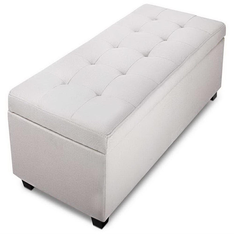 Bostin Life Artiss Large Fabric Storage Ottoman - Beige Dropshipzone