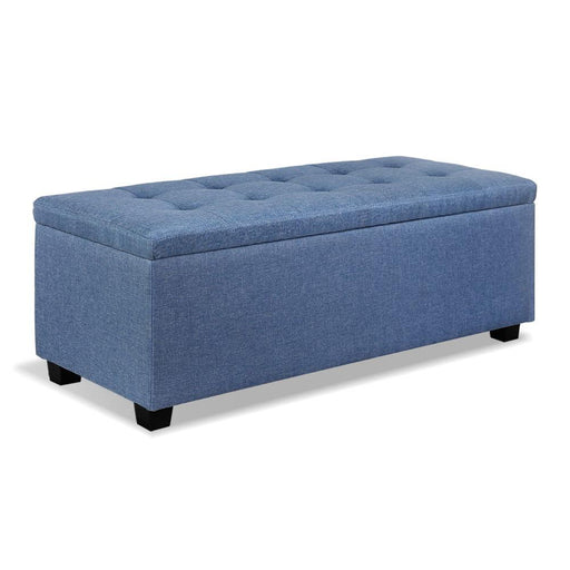 Bostin Life Premium Storage Ottoman - Blue Furniture > Bedroom