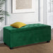 Bostin Life Artiss Storage Ottoman Blanket Box Velvet Foot Stool Rest Chest Couch Toy Green
