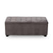 Bostin Life Artiss Storage Ottoman Blanket Box Velvet Foot Stool Rest Chest Couch Toy Grey