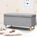 Keezi Storage Ottoman Blanket Box Toy Chest Kids Foot Stool Couch Light Grey Furniture > Bedroom