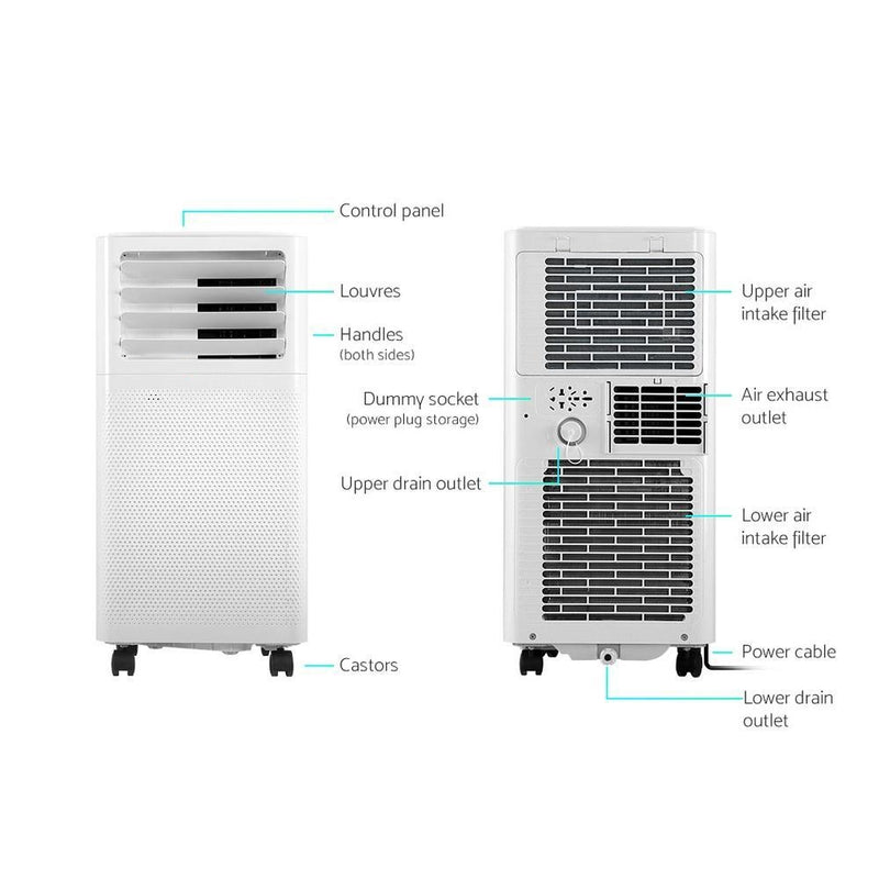 Portable Air Conditioner and Dehumidifier White 2000W