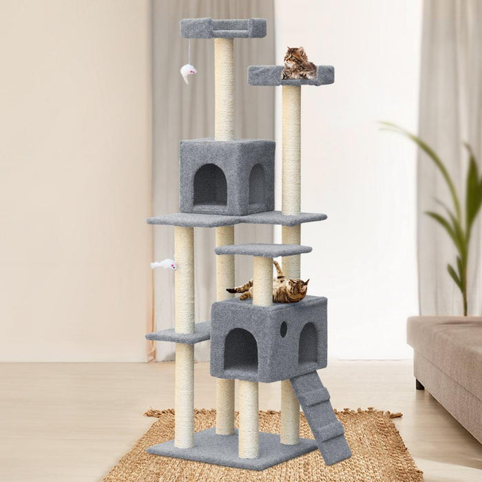 Bostin Life I.pet Cat Scratching Tree 170Cm Scratcher Post Pole Furniture Toy Multi Level Pet Care >