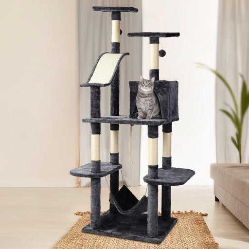 Bostin Life I.pet Cat Tree 171Cm Trees Scratching Post Scratcher Tower Condo House Furniture Wood