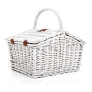 Bostin Life Alfresco 2 Person Picnic Basket Baskets White Deluxe Outdoor Corporate Blanket Park
