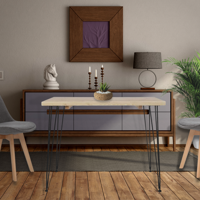 Scandinavian Industrial Style 4 Seater Pine Dining Table