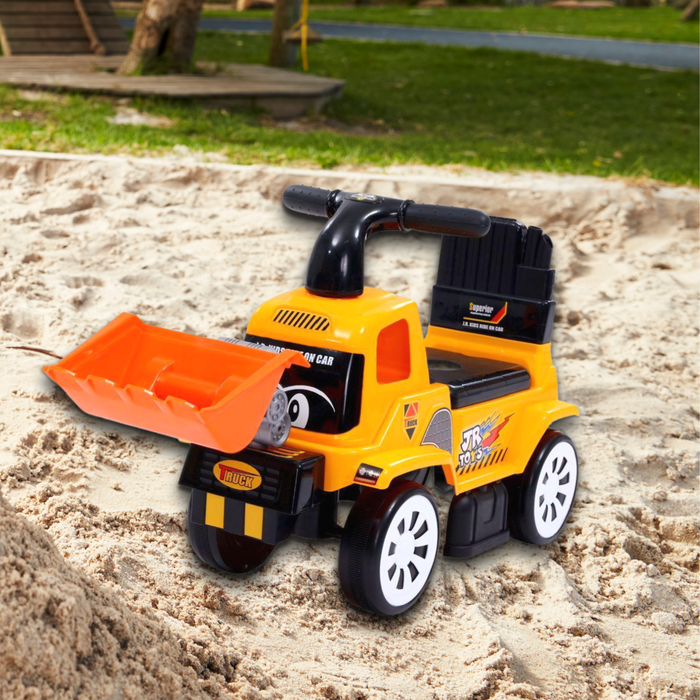 Kids Ride On Car Construction Vehicle Bulldozer Digger Yellow