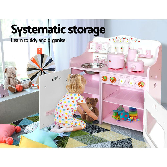 Bostin Life Keezi Kids Pretend Kitchen Play Set - Pink Baby & > Toys