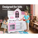 Bostin Life Keezi Kids Wooden Kitchen Pretend Play Set - White & Pink Baby > Toys