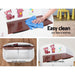Keezi Kids Storage Box Bench - White & Brown Baby > Furniture