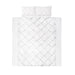Bostin Life Luxury 3 Piece Diamond Pintuck Quilt Cover Set - Queen Size White Home & Garden > Bed