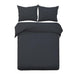 Bostin Life Classic Quilt Cover Set - King Size Black Home & Garden > Bed And Bath