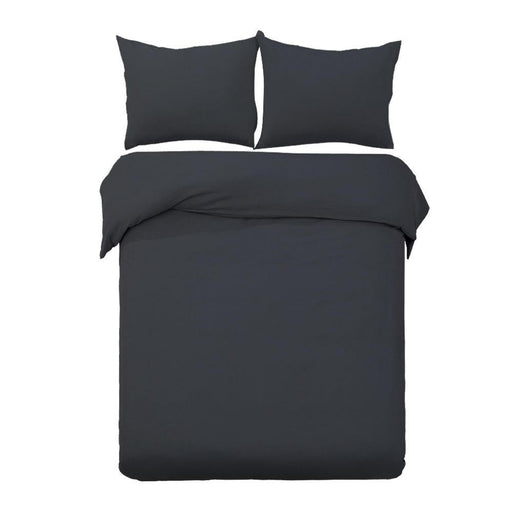 Bostin Life Classic Quilt Cover Set - Queen Size Black Home & Garden > Bed And Bath