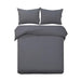 Bostin Life Classic Quilt Cover Set - King Size Charcoal Home & Garden > Bed And Bath