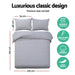 Bostin Life Classic Quilt Cover Set - Queen Size Grey Home & Garden > Bed And Bath