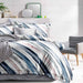 Bostin Life Giselle Bedding Quilt Cover Set King Bed Doona Duvet Reversible Sets Stripe Pattern