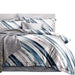Bostin Life Giselle Bedding Quilt Cover Set Queen Bed Doona Duvet Reversible Sets Stripe Pattern