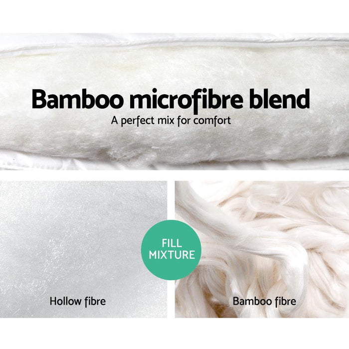 Bostin Life Bamboo Microfibre Quilt - Super King Size 400Gsm White Home & Garden > Bedding