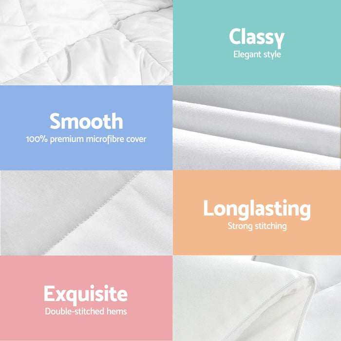 Bostin Life Bamboo Microfibre Quilt - King Size 700Gsm White Home & Garden > Bed And Bath