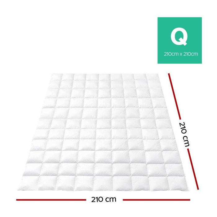 Bostin Life Duck Down Quilt - Queen Size 700Gsm White Home & Garden > Bed And Bath
