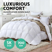 Bostin Life Duck Down Quilt - Super King Size 700Gsm White Home & Garden > Bed And Bath