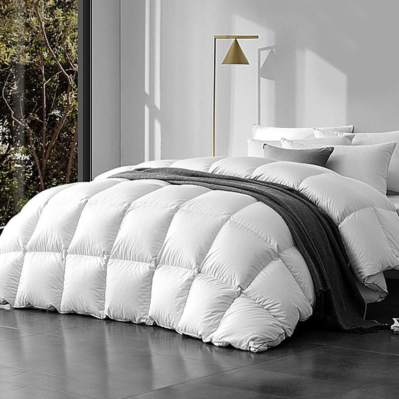 Bostin Life Goose Down Feather Winter Doona Quilt - Queen Size 800Gsm White Home & Garden > Bed And