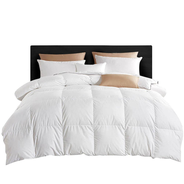 Bostin Life Goose Down Feather Winter Doona Quilt - Super King Size 800Gsm White Home & Garden > Bed
