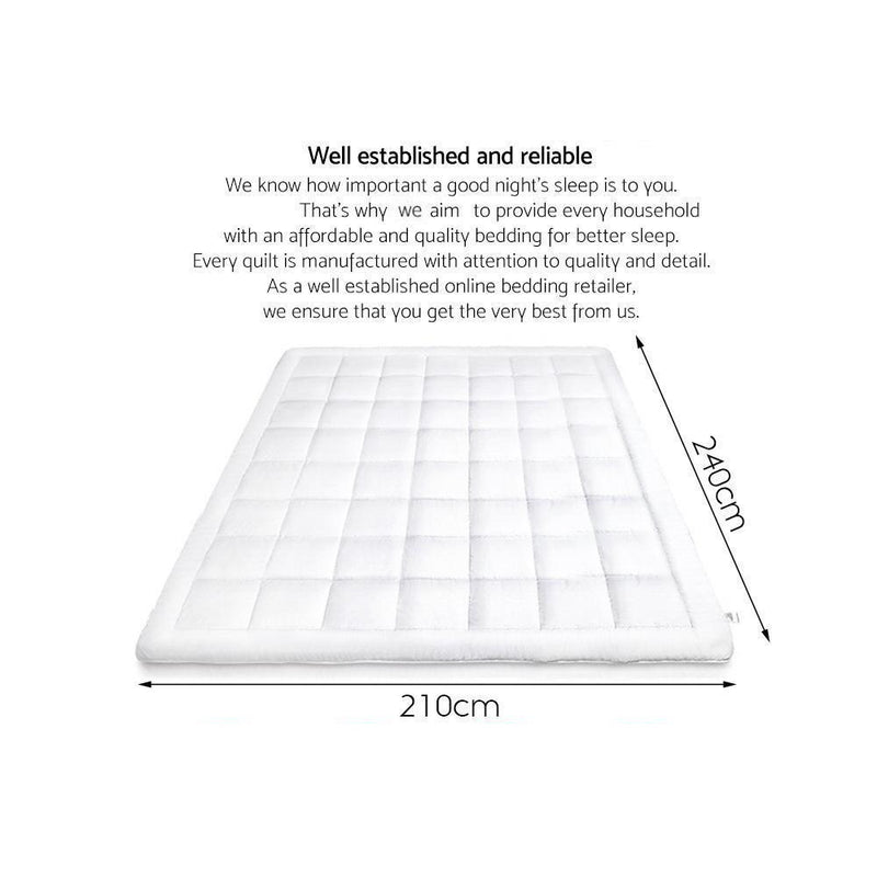 Merino Wool Quilt - King Size 500GSM White