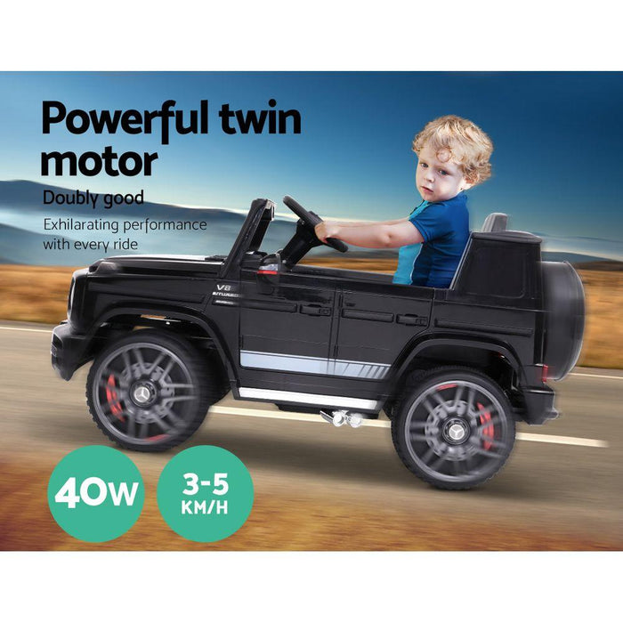 Bostin Life Mercedes-Benz Kids Ride On Car Electric Amg G63 Licensed Remote Cars 12V Black Baby & >