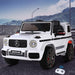 Bostin Life Mercedes-Benz Kids Ride On Car Electric Amg G63 Licensed Remote Cars 12V White Baby & >