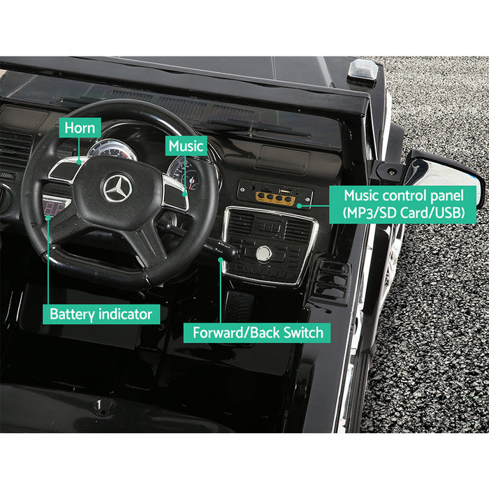 Licensed Mercedes Benz G65 Kids Electric 12V Ride On Car Black with Remote Control