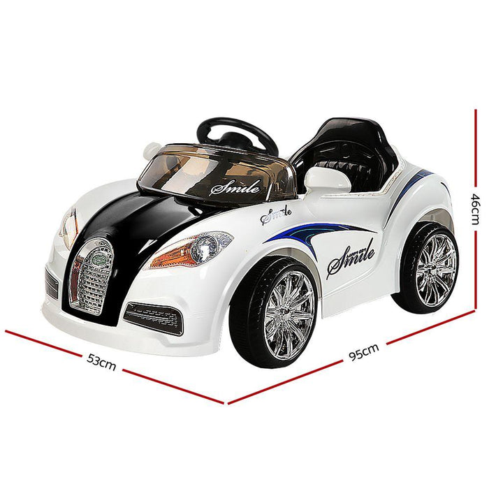 Bostin Life Rigo Kids Ride On Bugatti Veyron Inspired Car - Black & White Baby > Cars