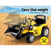 Bostin Life Rigo Kids Ride On Bulldozer Construction Digger Electric Car Yellow With Remote Control