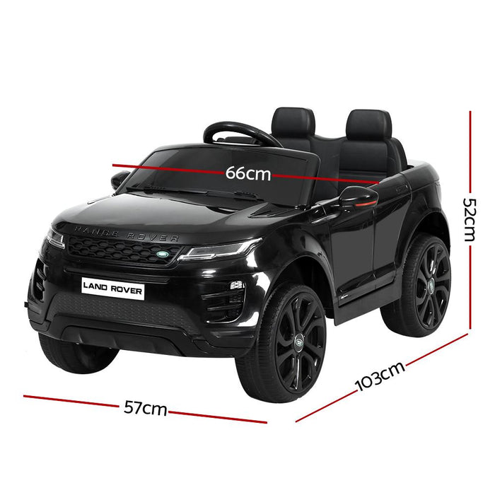 Bostin Life Kids Ride On Car Licensed Land Rover 12V Electric Toys Battery Remote Black Dropshipzone