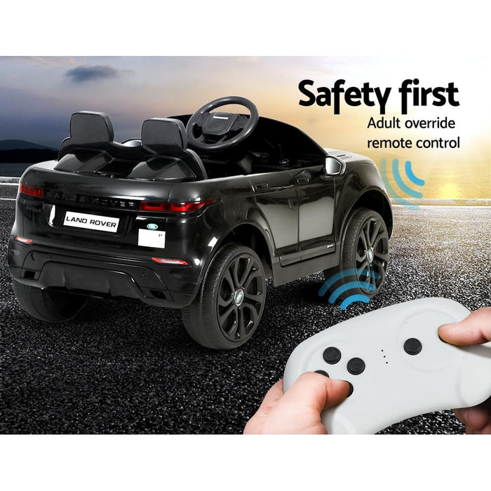 Bostin Life Kids Ride On Car Licensed Land Rover 12V Electric Toys Battery Remote Black Dropshipzone