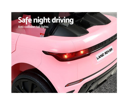 Licensed Range Rover Evoque Kids Electric 12V Ride On Car Pink with Remote Control