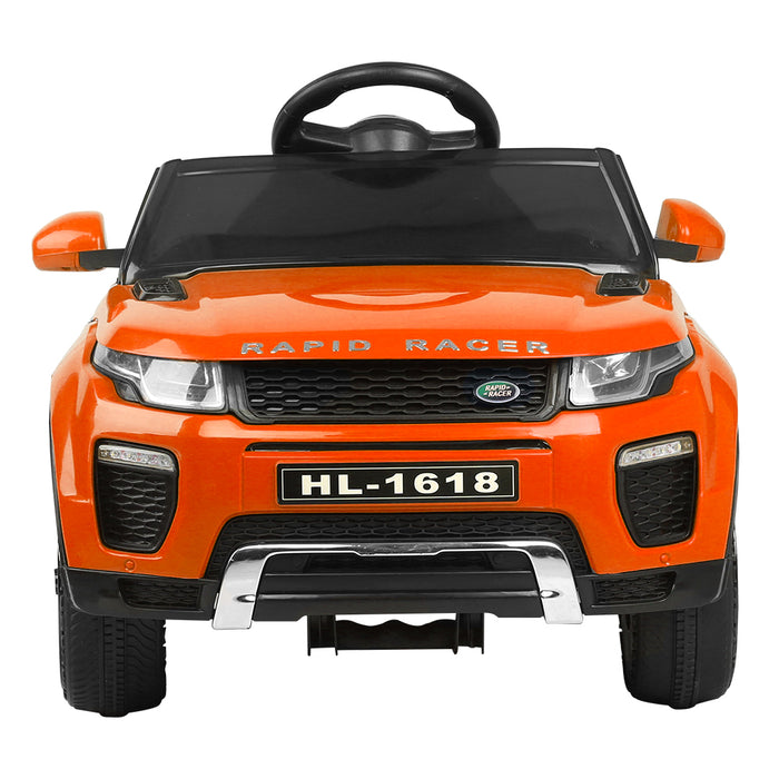 Range Rover Evoque Inspired Kids Electric 12V Ride On Car Orange with Remote Control