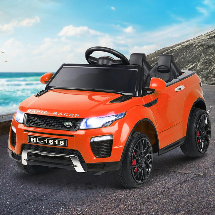 Bostin Life Rigo Kids Ride On Land Rover Evoque Inspired Car Suv Electric 12V Toys Orange Baby & >