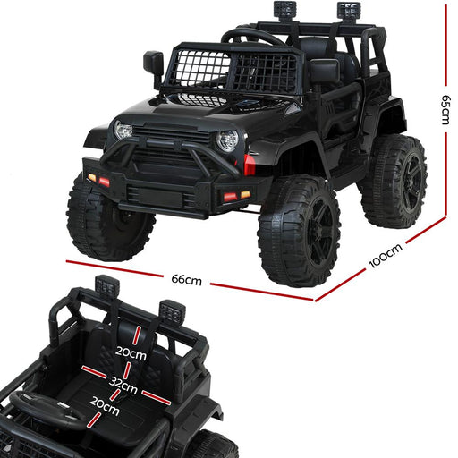 Bostin Life Kids Ride On Jeep 12V Electric Car With Remote Control - Black Dropshipzone