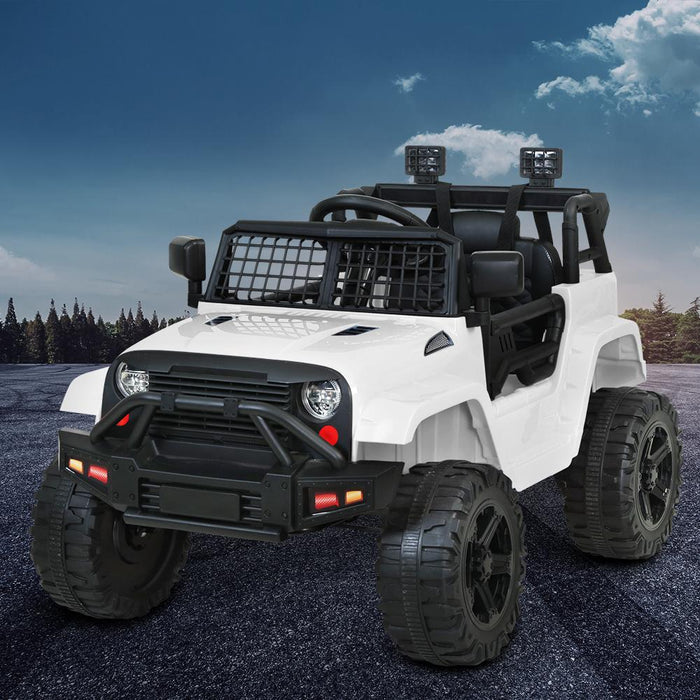 Bostin Life Kids Ride On Jeep 12V Electric Car With Remote Control - White Dropshipzone