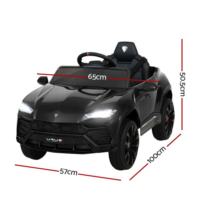 Bostin Life 12V Electric Kids Ride On Toy Car Licensed Lamborghini Urus Remote Control Black