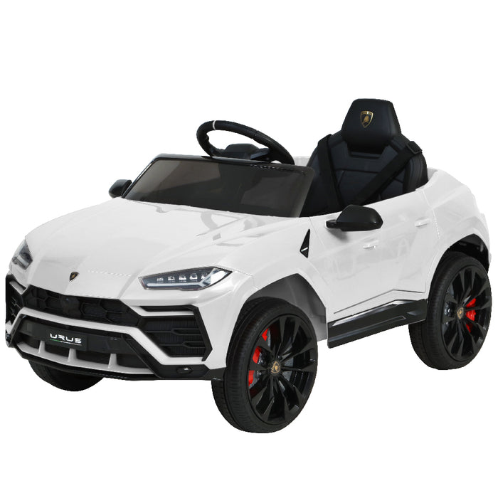 Licensed Lamborghini URUS Kids Electric 12V Ride On Car White with Remote Control