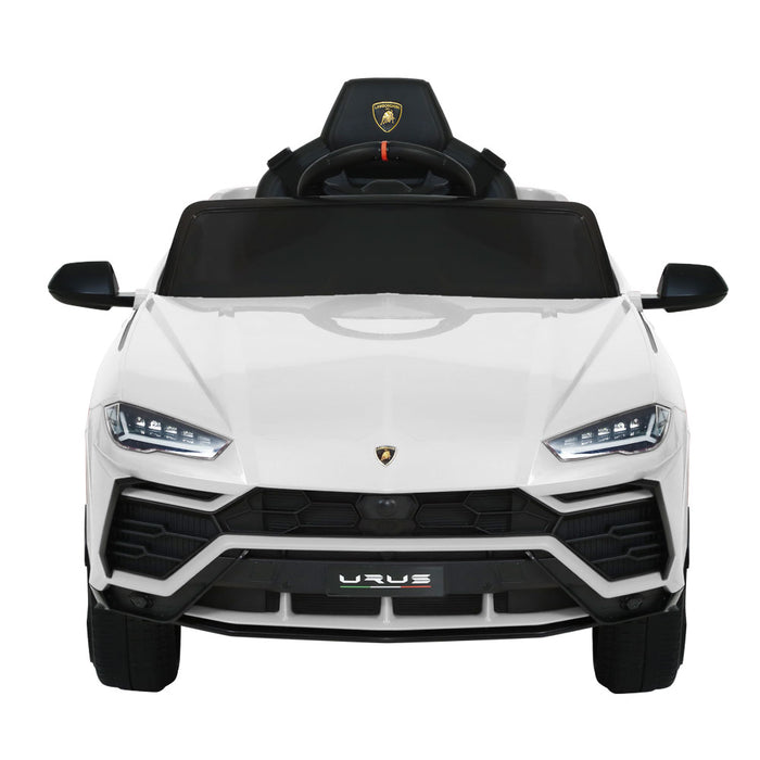 Licensed Lamborghini URUS Kids Electric 12V Ride On Car White with Remote Control