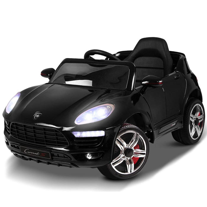 Bostin Life Rigo Kids Ride On Porsche Macan Inspired Car - Black Baby & > Cars
