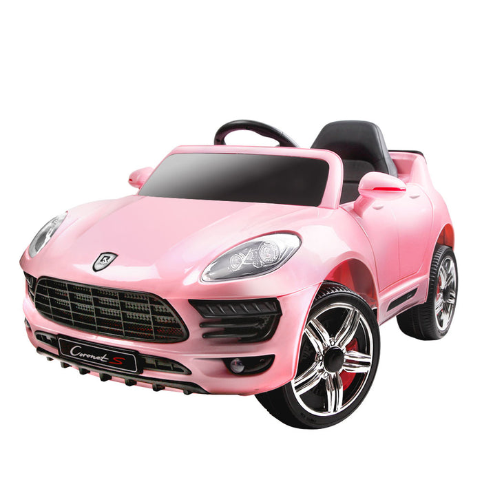 Porsche Macan Inspired Kids Electric 12V Ride On Car Pink with Remote Control