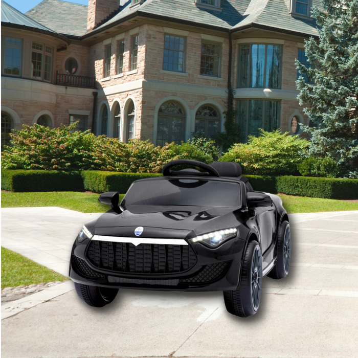 Maserati Inspired Kids Electric 12V Ride On Car Black with Remote Control